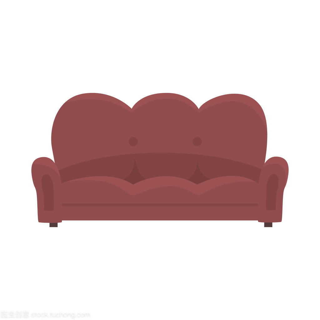 老式家具風情 棕色沙發(fā)矢量插圖的創(chuàng)意應用與技術(shù)發(fā)展